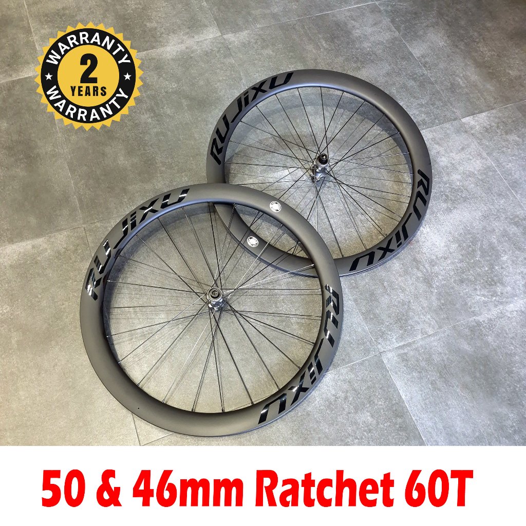 RUJIXU ARSL Carbon Wheelset Disc Brake Road Bike 700c Roda Sepeda Balap Carbon