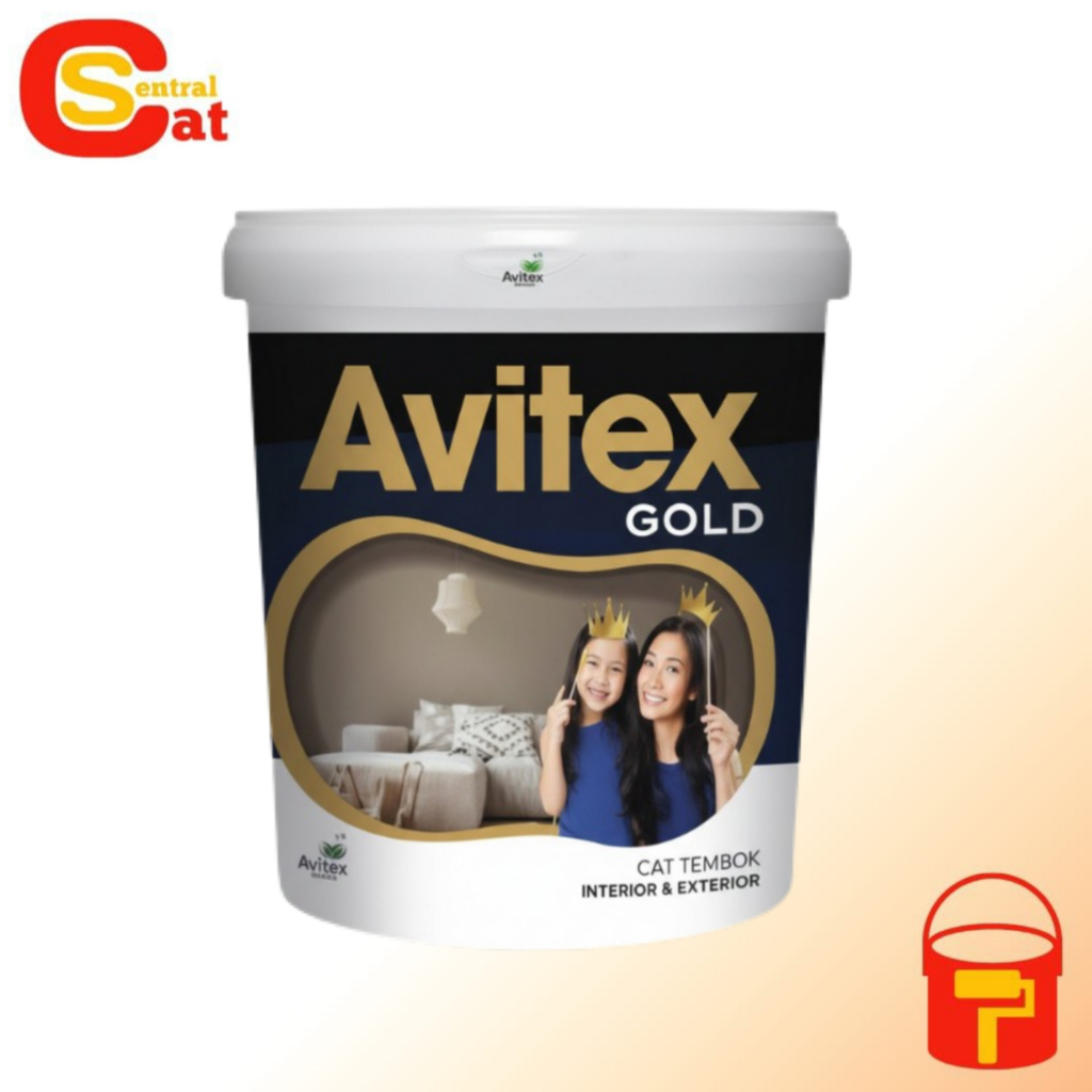 AVITEX GOLD SUPER WHITE CAT TEMBOK INTERIOR EXTERIOR 25 KG PAIL