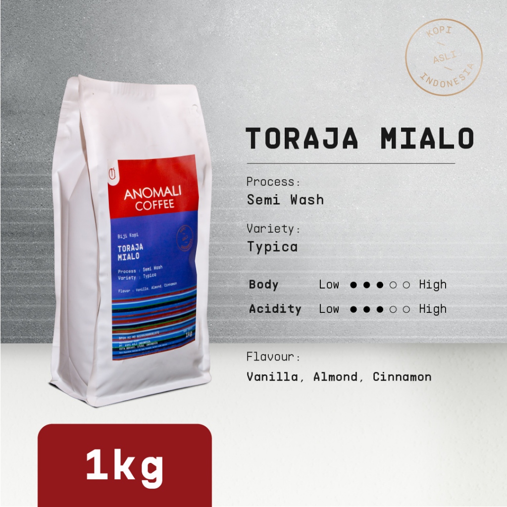 Anomali Coffee Biji Kopi Toraja Mialo 1 KG