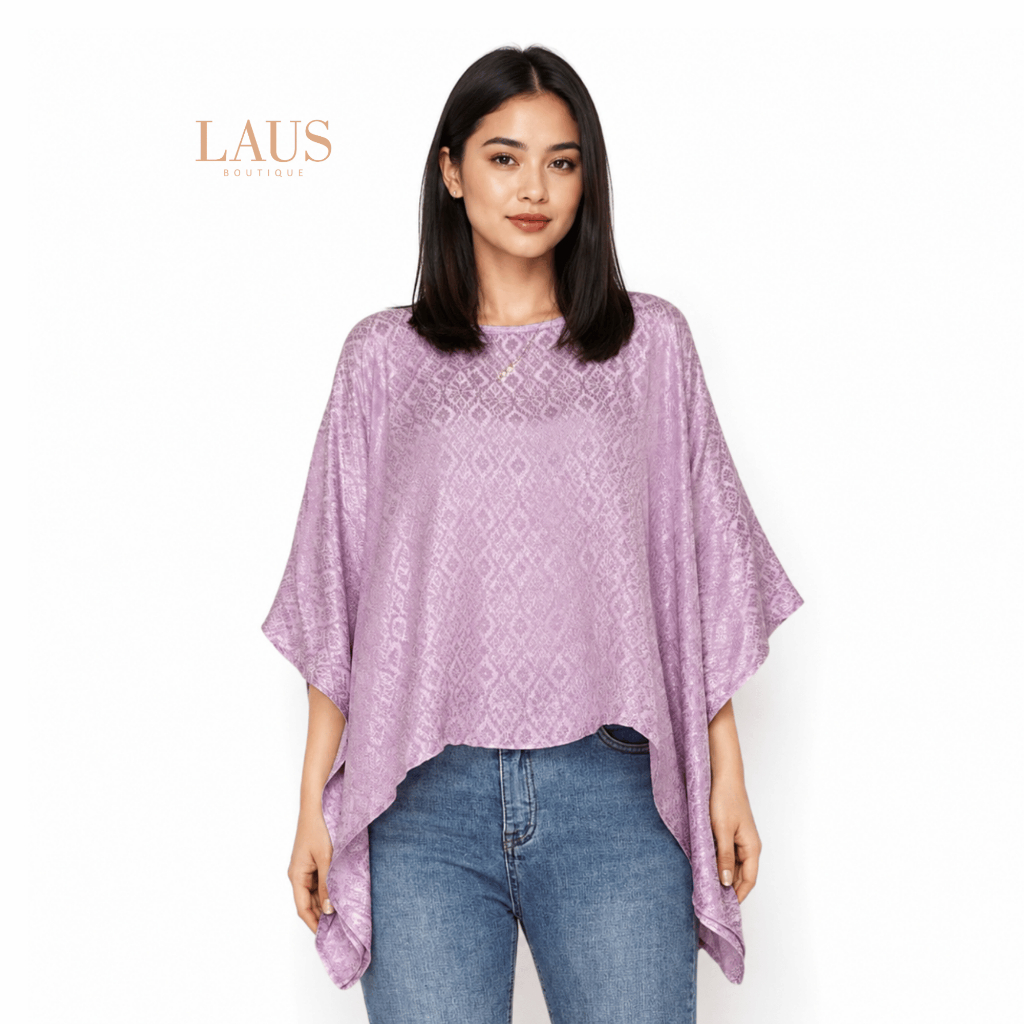 Lausboutique-Loose Basic Viscose Polos-Pastel Tone-Atasan Viscose [Hanya Atasan]