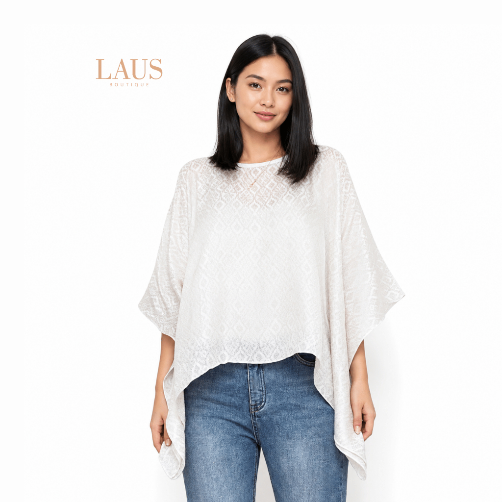 Lausboutique-Loose Basic Viscose Polos-Muted Tone-Atasan Viscose [Hanya Atasan]