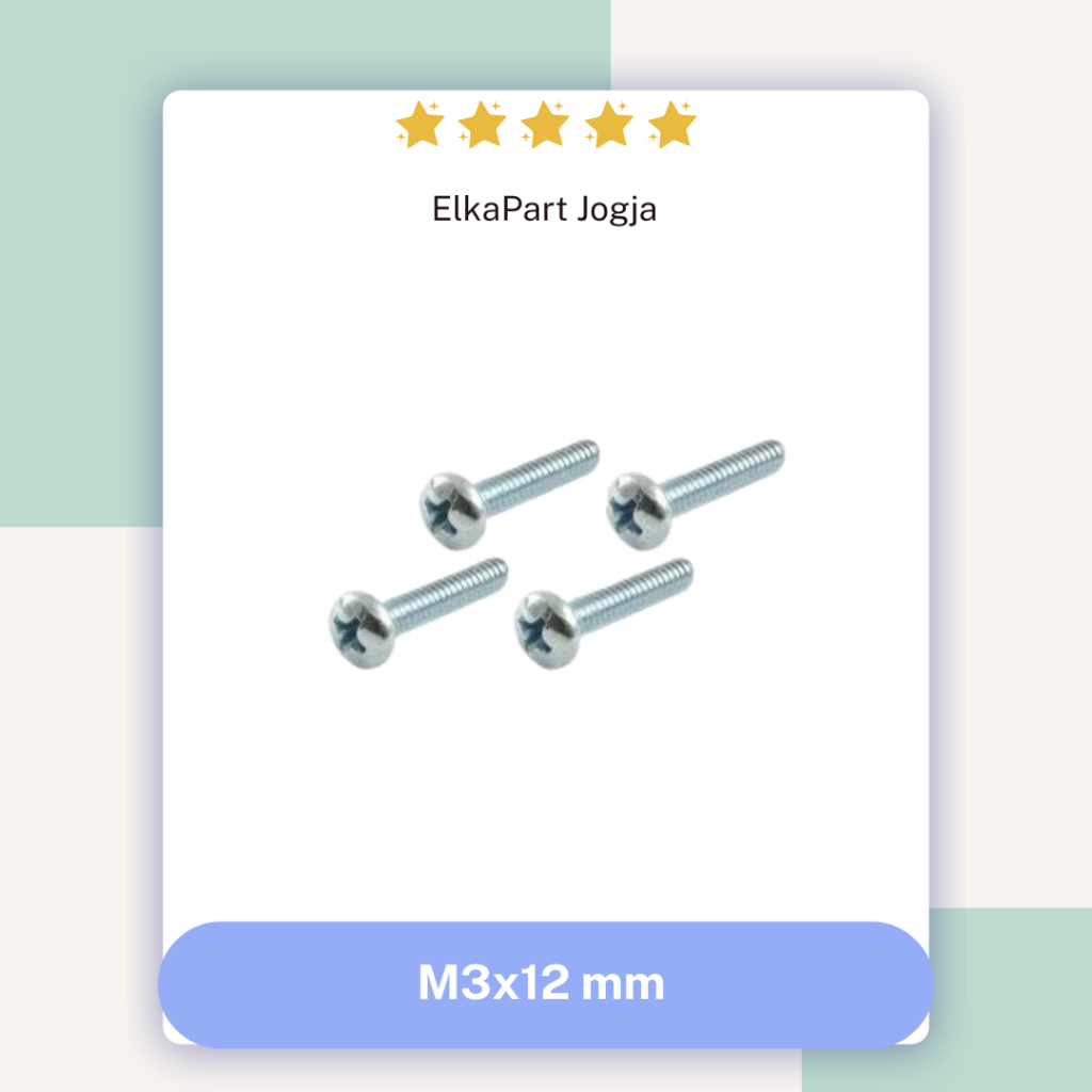 BAUT JP M3 X 12 mm 1.2 cm 3 mm positif 12mm 1.2cm 3mm