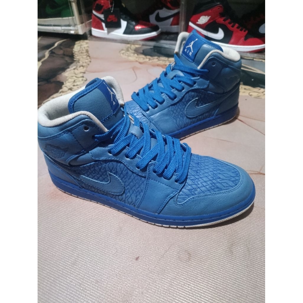 Air Jordan 1 Phat Premier Phat Varsity Royal Good Condition, Shoesonly Size 45.5/29.5 100% ORIGINAL 