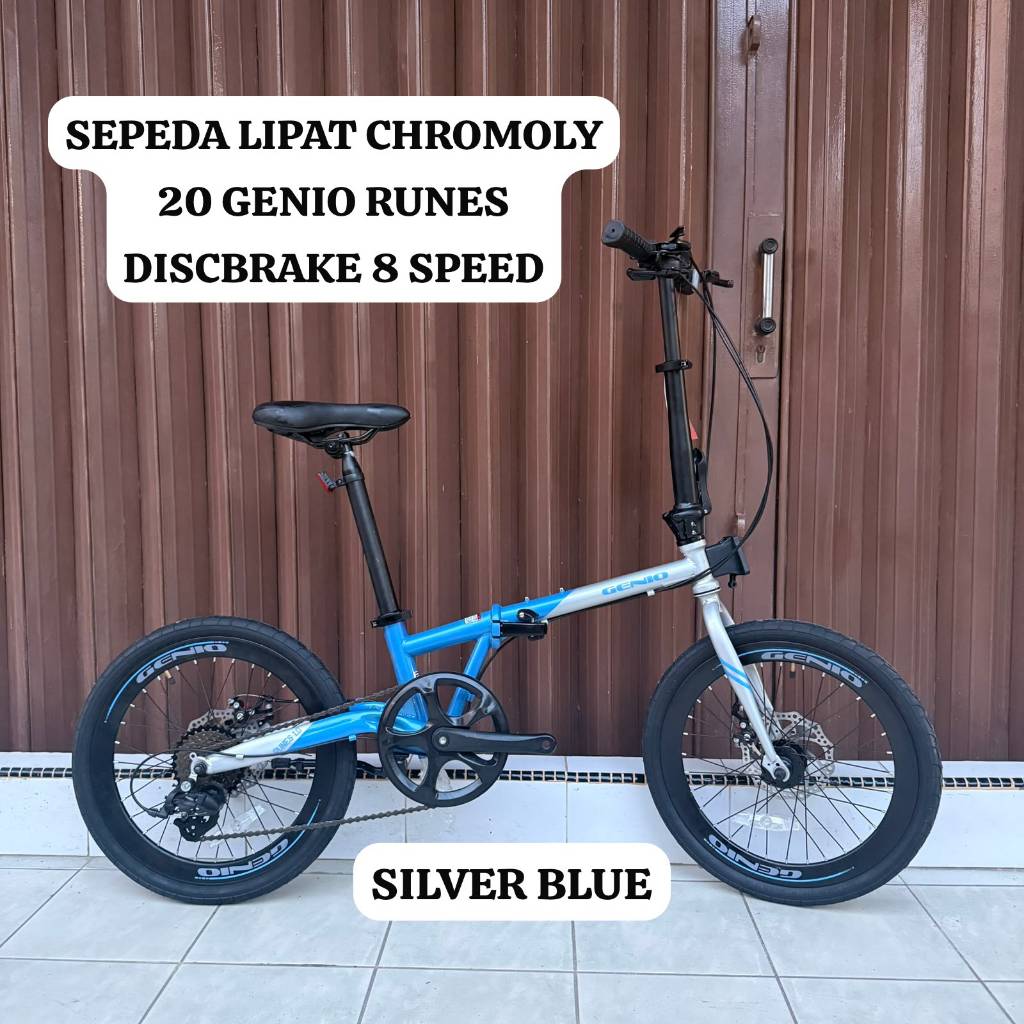 (BATAM) Sepeda Lipat 20 United Genio Runes Chromoly Folding Bike