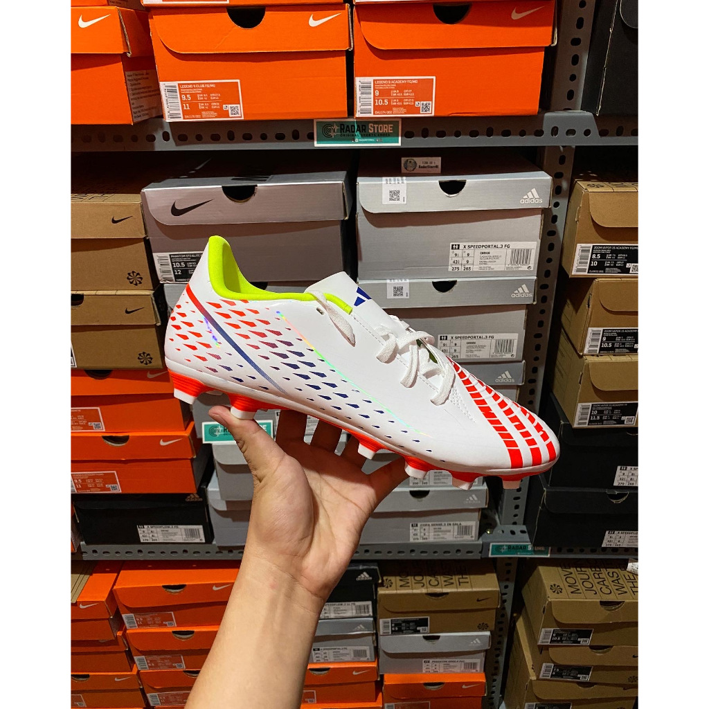 Sepatu Bola Predator Edge.4 FxG White GW0989 Original BNIB