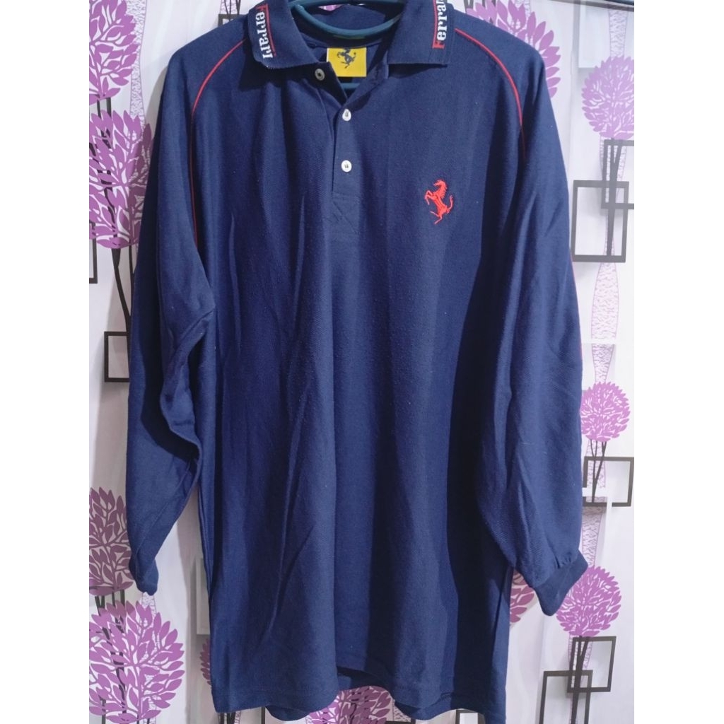 Vtg Ferrari Longsleeves Polo