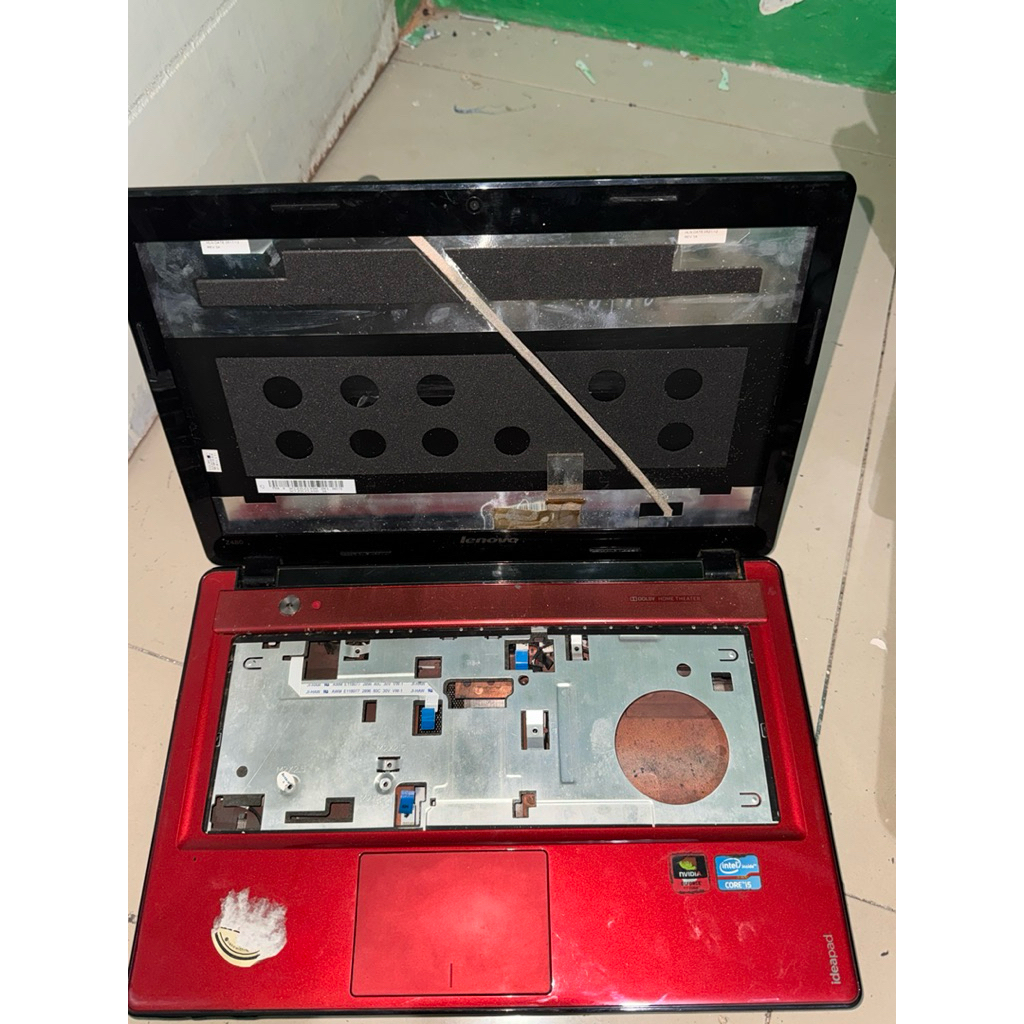 casing Lenovo Z480 pulset mulus minus dvd kosong