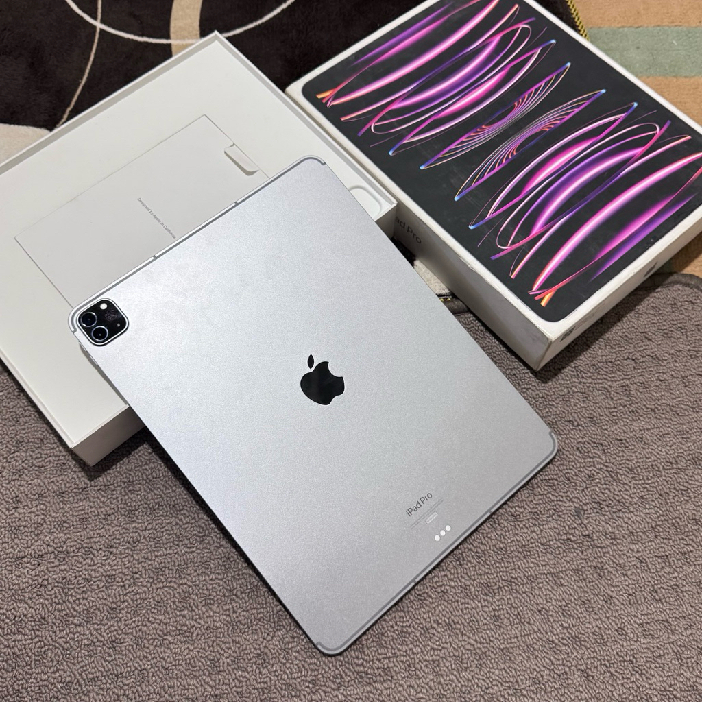 iPad Pro M2 256gb 12.9" 2022 Wifi+Cellular Resmi iBox Istimewa