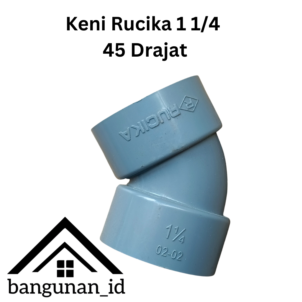 Knee 1 1/4 inch / Elbow / Keni 1 1/4 inch RUCIKA (D) Sok Belok Belokkan Pipa Kni Sambungan Pipa 45 D