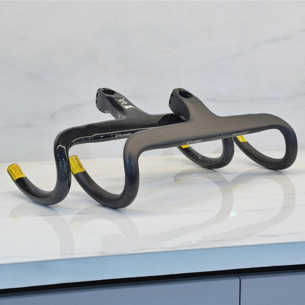 Carbon Handlebar Drop Bar Strummer Aeroflow CF5 (Integrated, Internal Cable Routing)