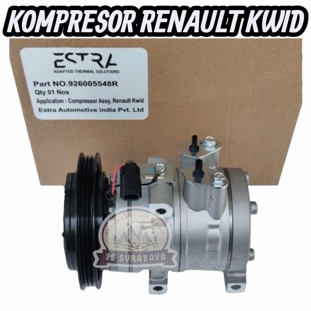 Compresor Compressor Kompressor Kompresor AC Mobil Renault Kwid ( Engine Mesin BR10D ) 1.0 L - 999 C