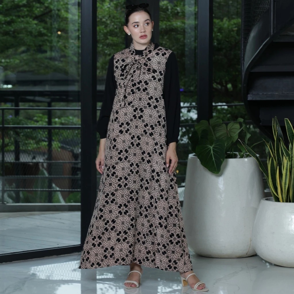Batik Huza Gamis Dewasa Batik Gamis Baheera