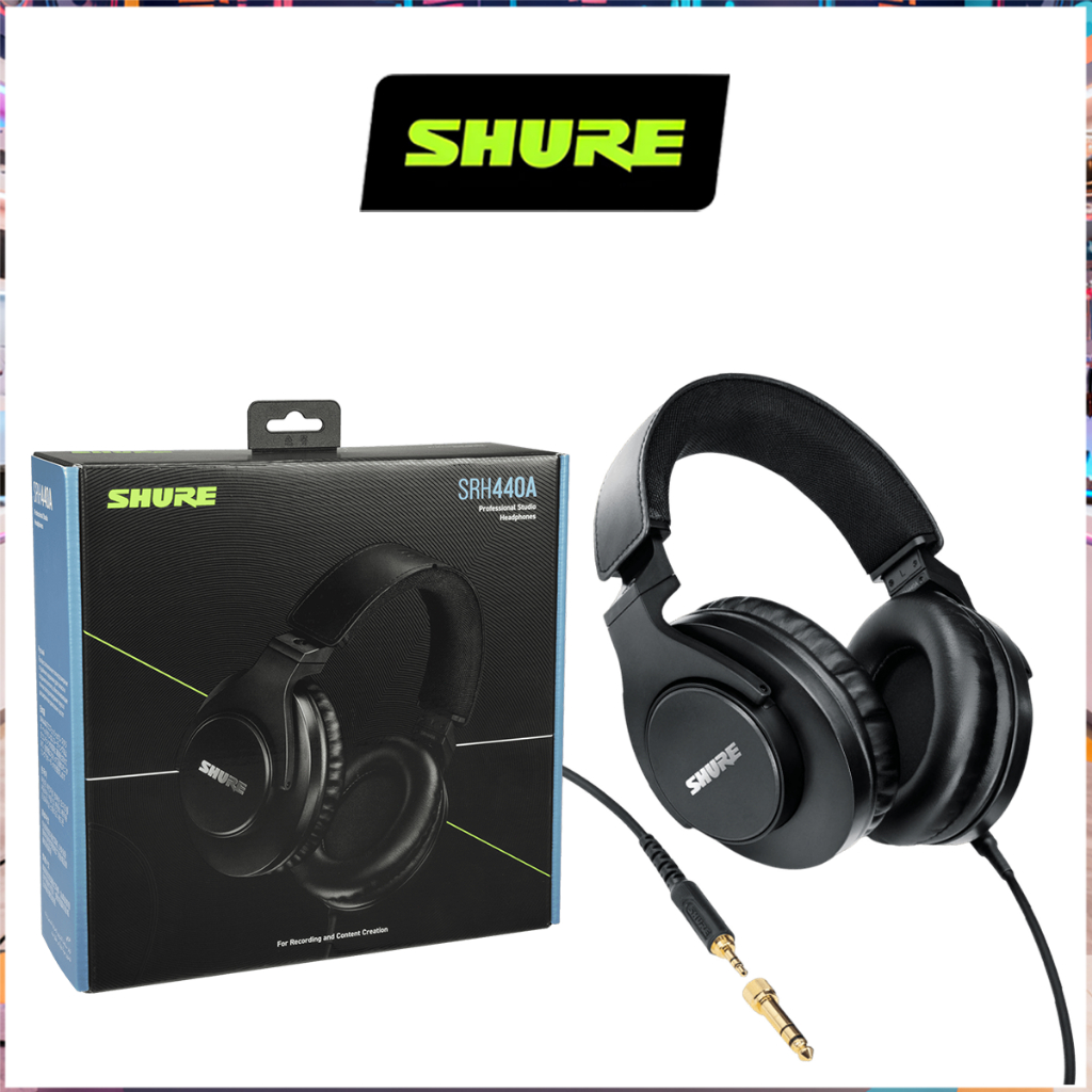 Shure SRH440A SRH440 SRH 440 Professional Studio Headphones Headset