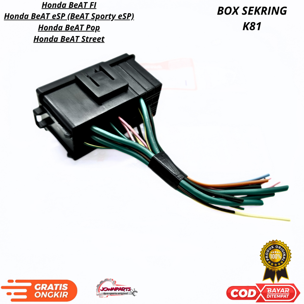 Box sekring K81 motor matic Honda BeAT,Scoopy eSP, dan Vario 110.Berkualitas Original