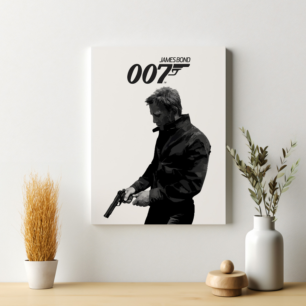James Bond Poster 007 Film Dekorasi Hiasan Dinding