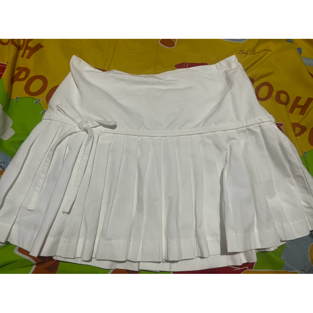 preloved rok mini putih aesthete yourlife | tennis skirt