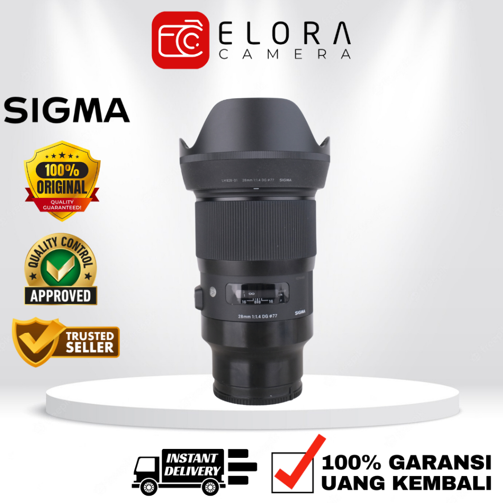 Sigma 28mm F1.4 DG HSM Art For Sony / Lensa Sigma 28 mm F 1.4 DG HSM Art For Sony