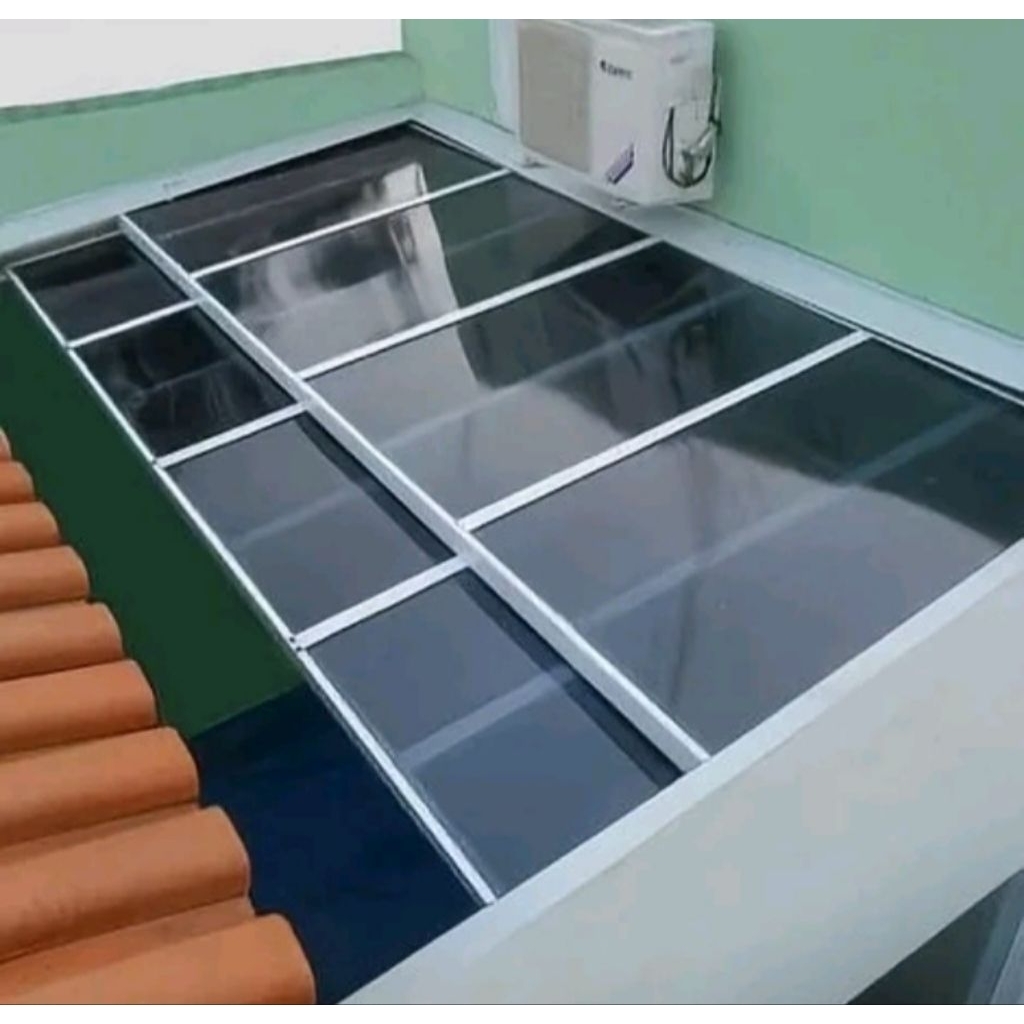 kanopi sliding kaca tempered