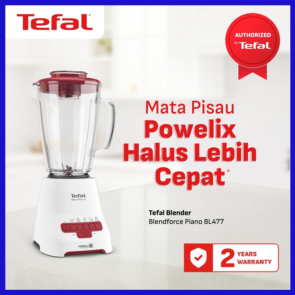 Tefal Blender Plastik 2Liter Blendforce Piano BL477