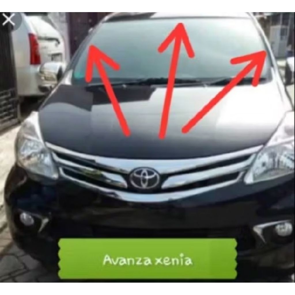 karet kaca list kaca besar depan avanza xenia tahun 20012-2016 original