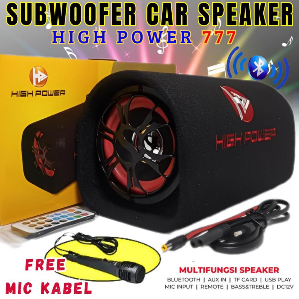 Speaker tabung bluetooth 5inch high power 777 perfect bass 15watt | salon mobil bluetooth/usb/radio 
