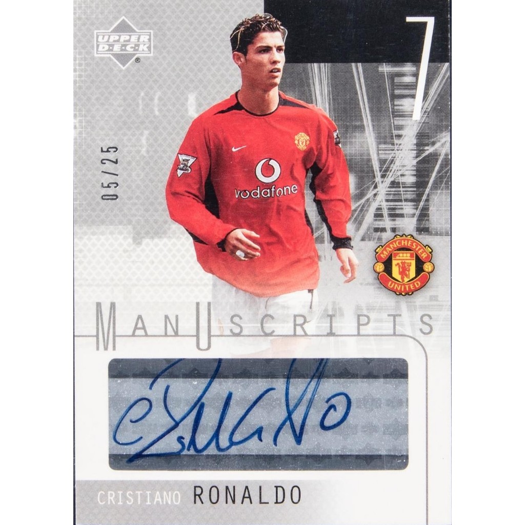 FULLPRINT REPLICA 2003 Upper Deck Manchester United Manuscripts Black #R Cristiano Ronaldo Signed Ro