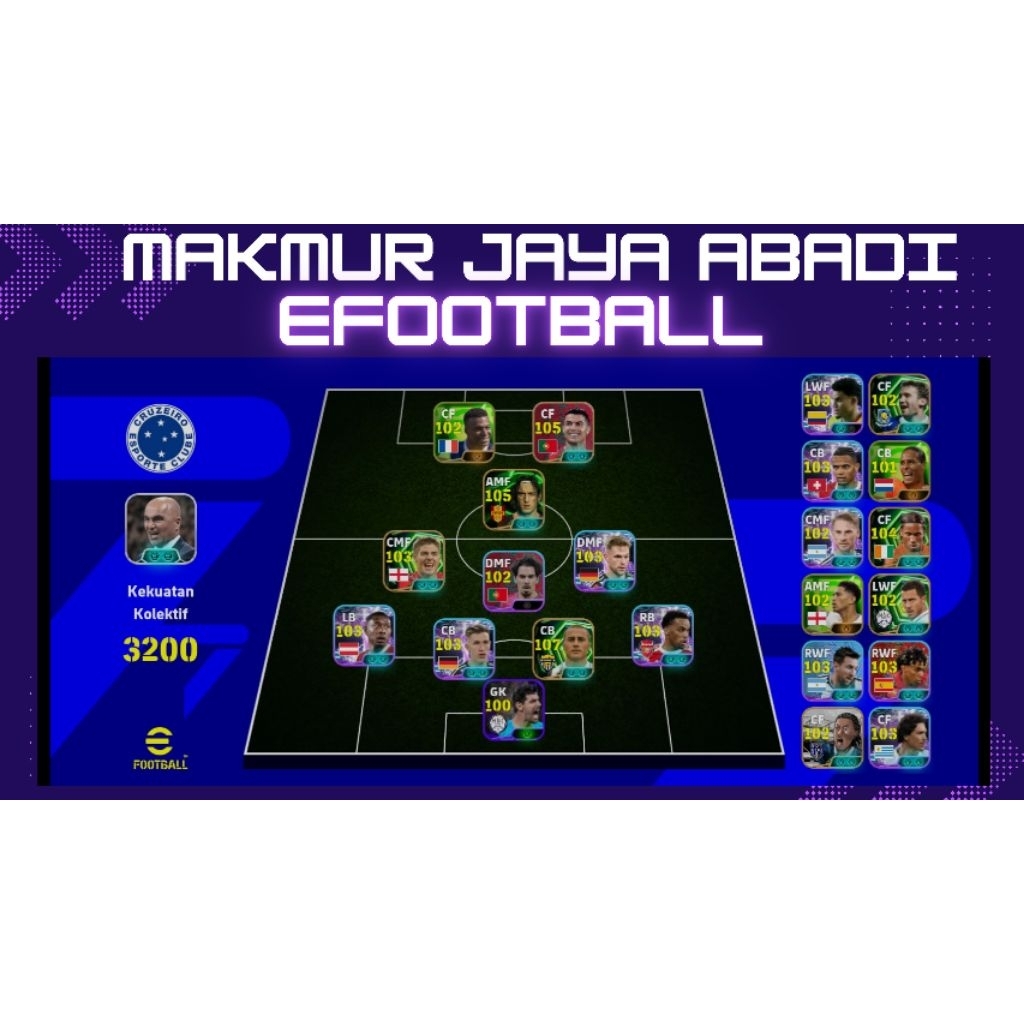 AKUN EFOOTBALL 2026 PACK PORTUGAL LENGKAP CALON JUARA PIALA DUNIA KOIN 900 KOLEKTIF 3200