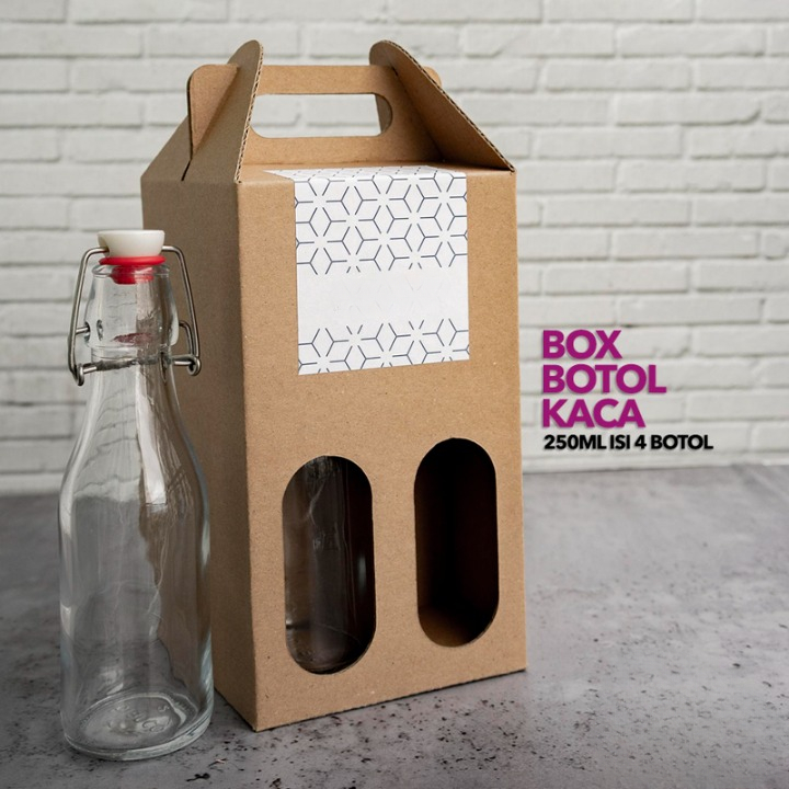 Box Kemasan Botol Kaca 250ML