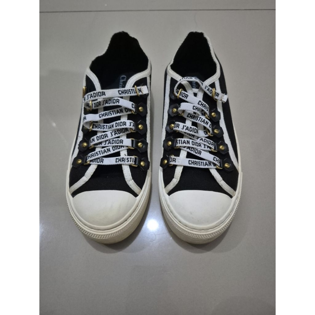 Sneakers wanita pria Dior sepatu tali