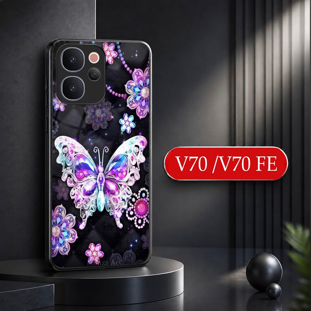 Softcase Glass Kilau Untuk VIVO V70 V70 FE - Casing Hp VIVO V70 FE V70 - N33