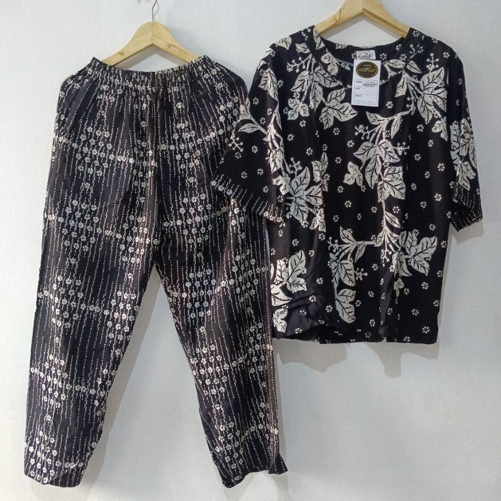SETELAN CP BATIK LUZA JUMBO ld 120cm  / ONE SET JUMBO  by BATIK TULIP PEKALONGAN / SETCEL SPK JUMBO 