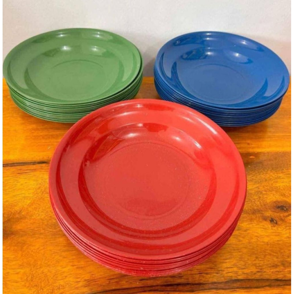 1Lusin Piring Makan Plastik 09