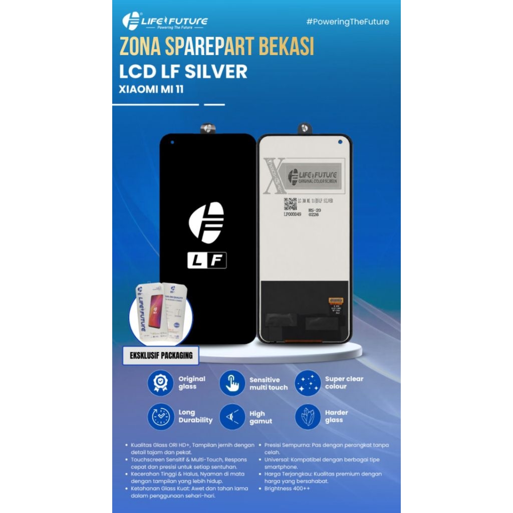 LCD+TS MI 11 LF SILVER