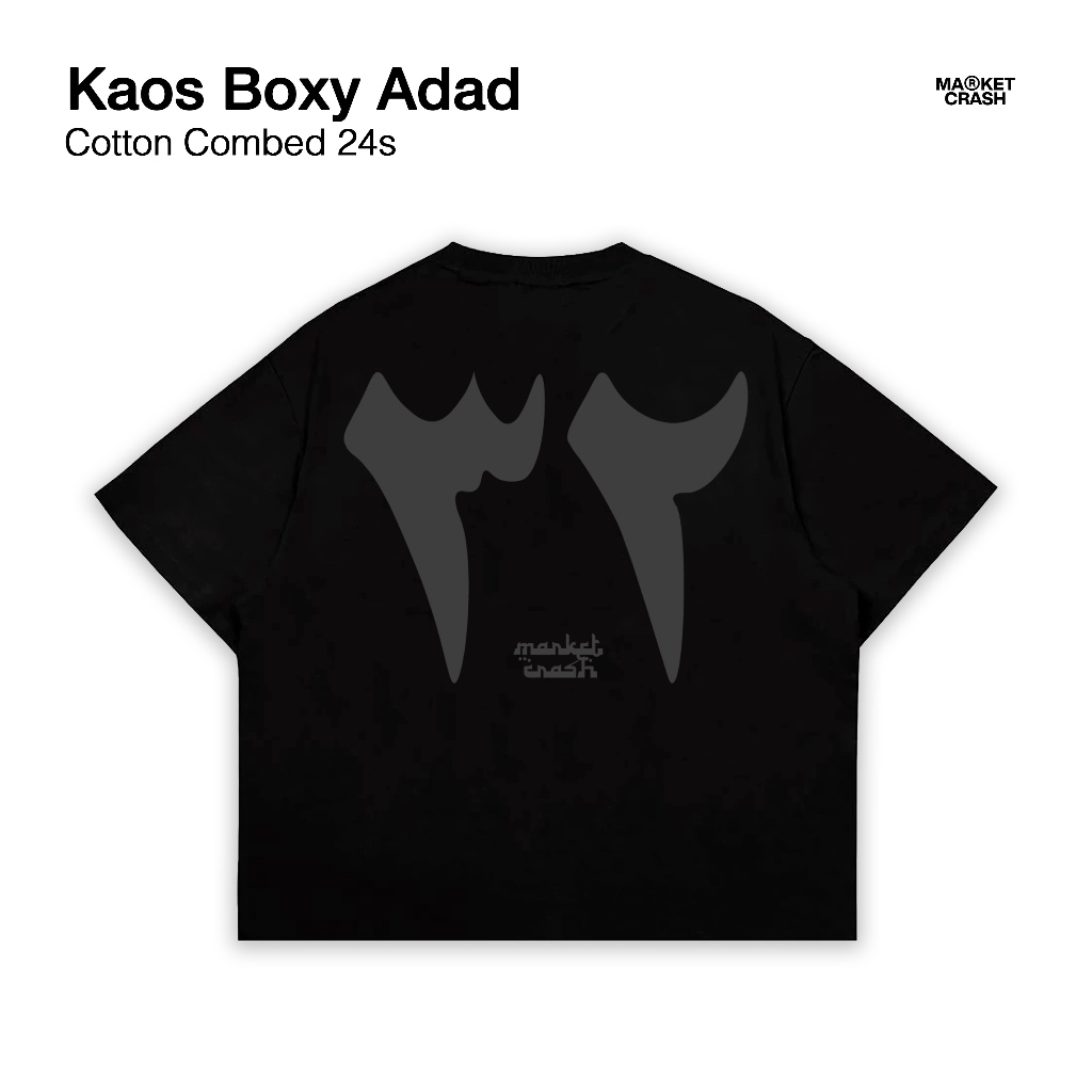 Marketcrash Kaos Boxy Adad