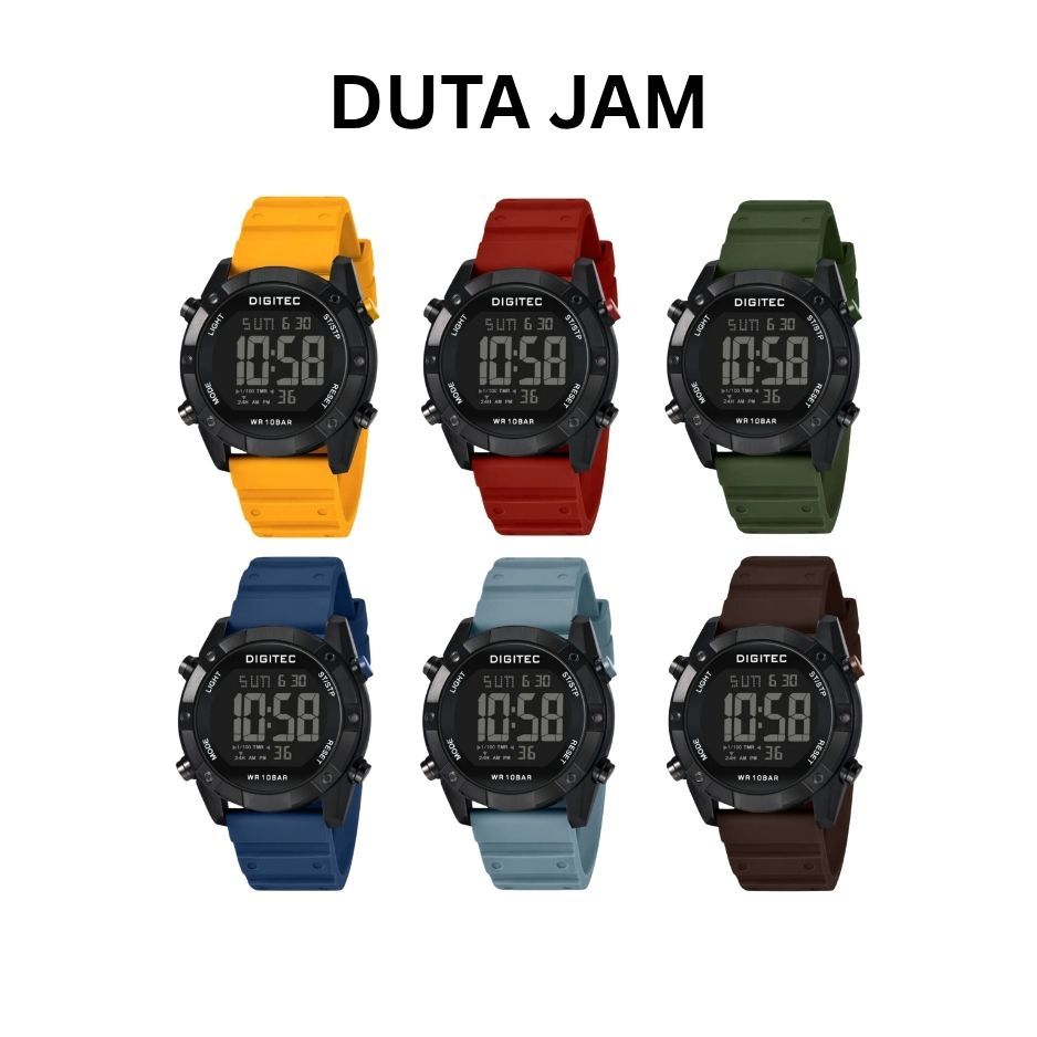 JAM TANGAN PRIA DIGITEC DGS5203 DGS 5203 DGS-5203 DIGITAL SILICON / KARET / RUBBER STRAP
