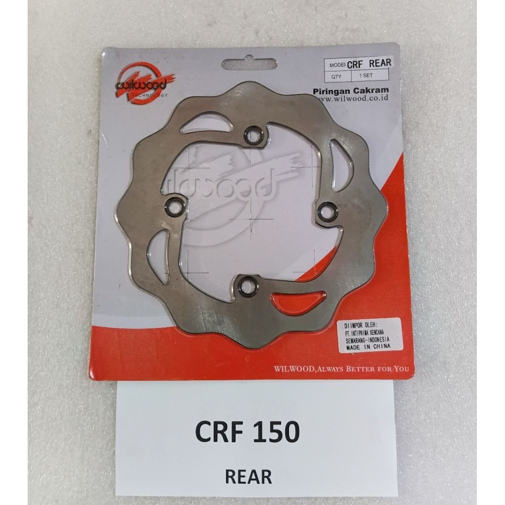 Disk Piringan CRF 150 Rear, piringan Belakang CRF 150 Oringinal Wilwood
