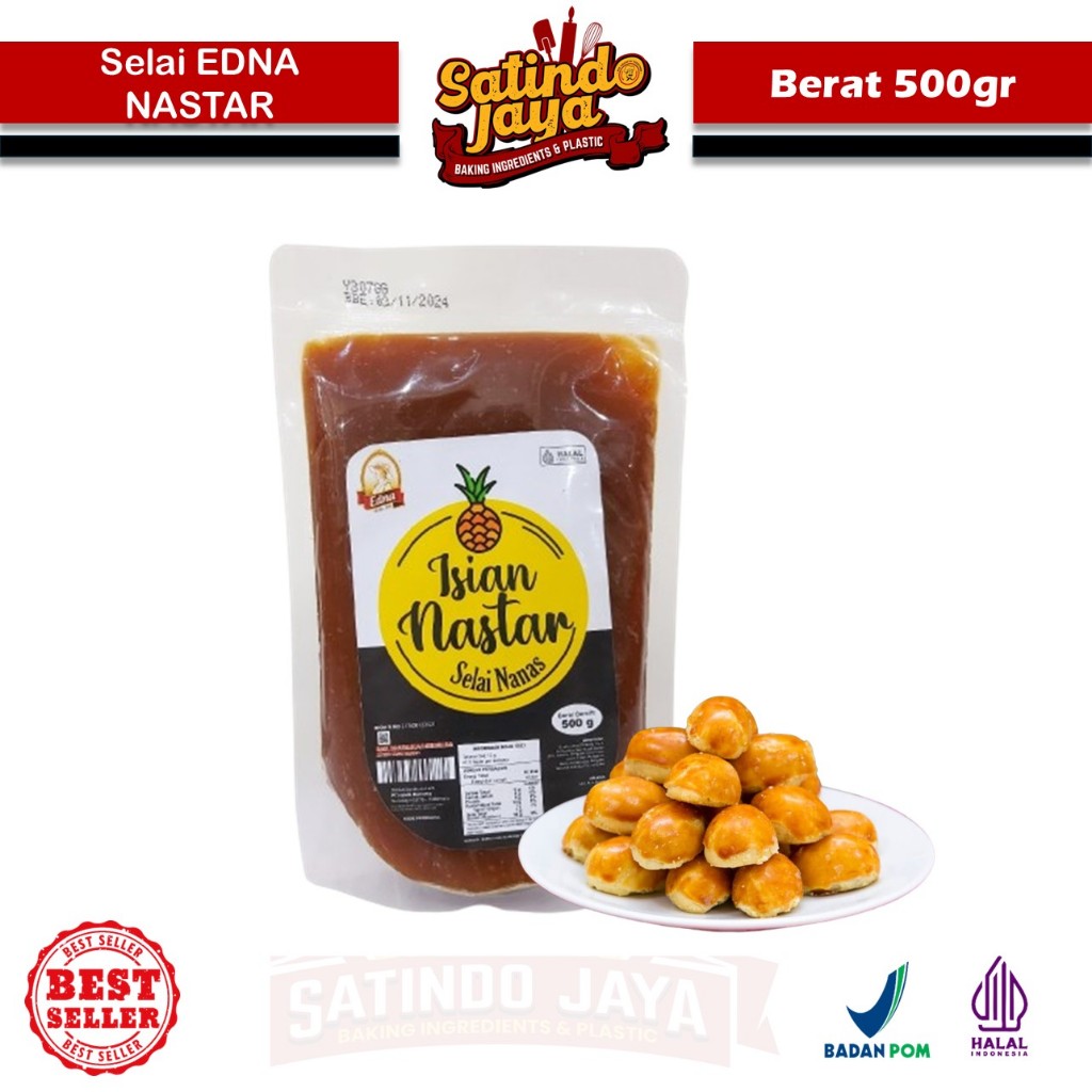 SELAI EDNA NASTAR 500gr - Selai Nastar Edna Rasa Nanas Asli