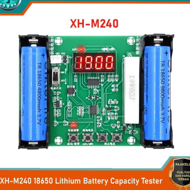 Promo Xh-M240 18650 Battery Capacity Meter Alat Ukur Kapasitas Baterai Test