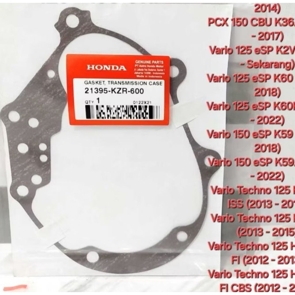 PAKING GARDAN VARIO 125 150 PCX 21395-KZR-600