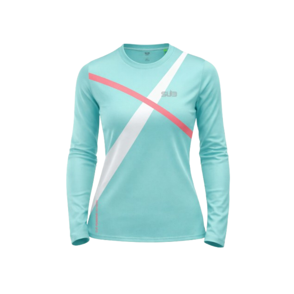 SUB JERSEY STREAMLINE MESH WOMEN LONG SLEEVE RUNNING JERSEY TOSCA