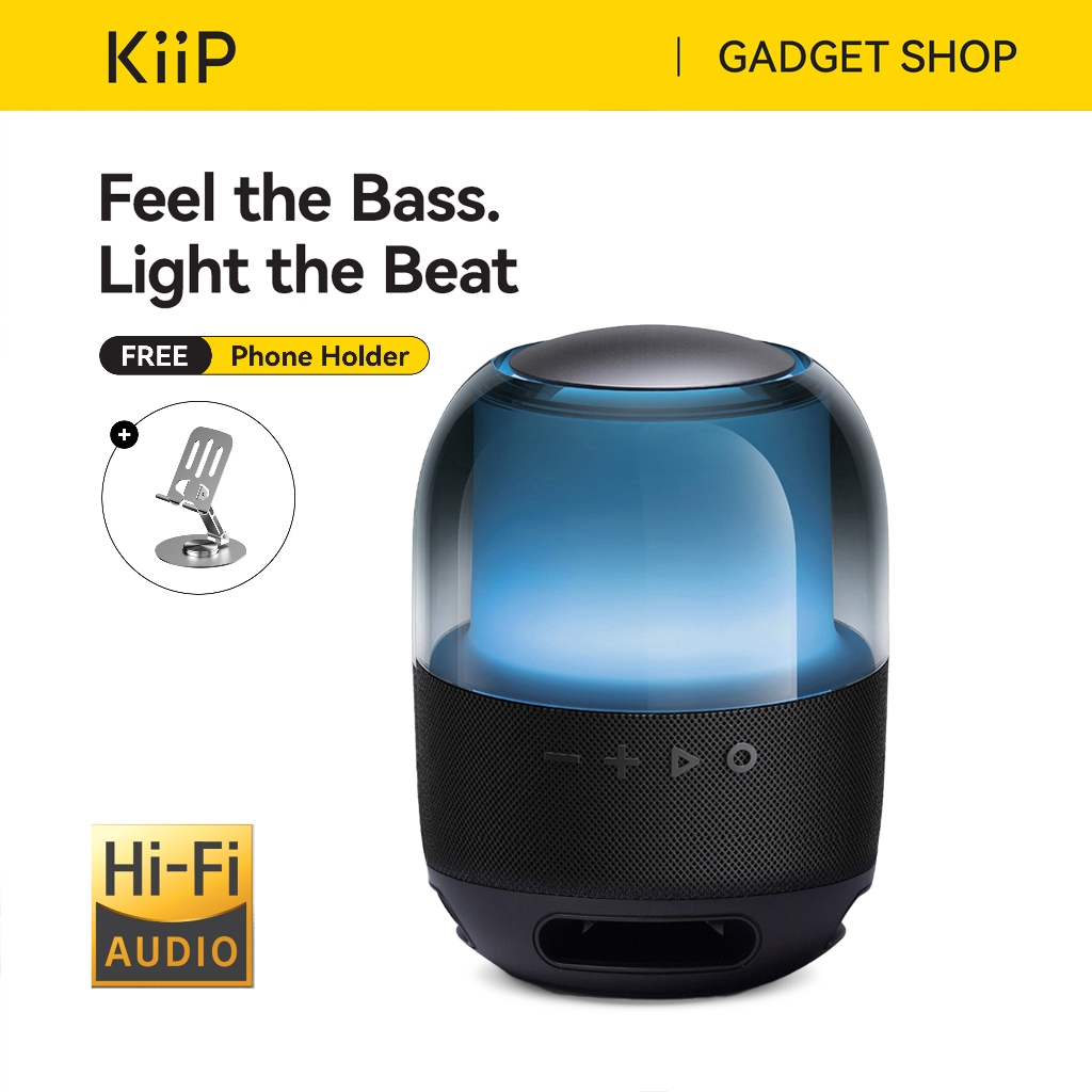 KiiP Wireless Y7 Bluetooth Speaker Portable TWS RGB LED HIFI SOUND