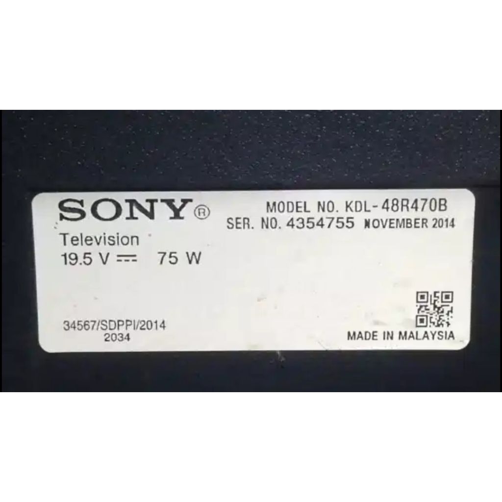 tv led 48in rusak lcd