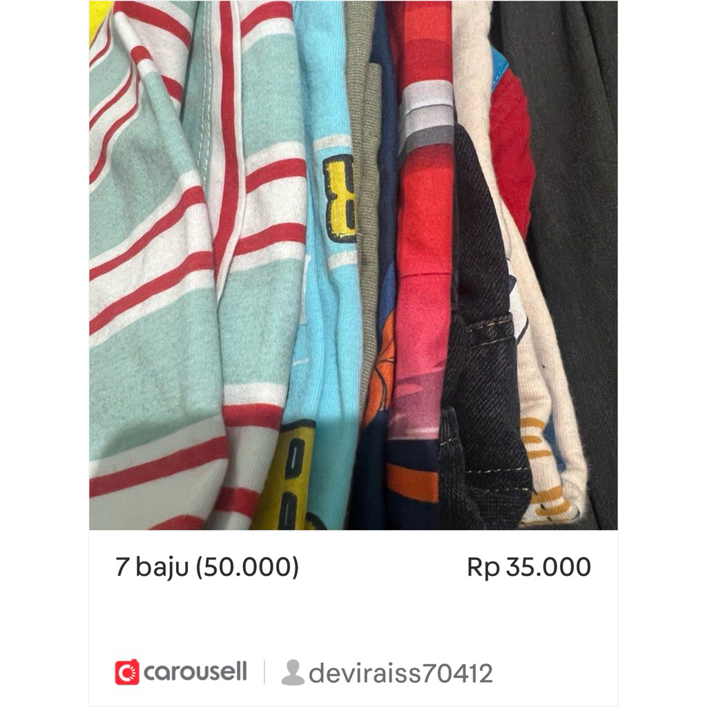 7 baju 35 ribu