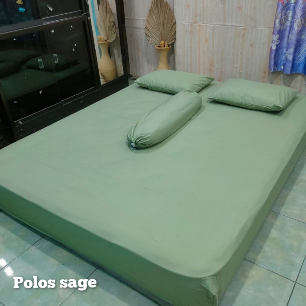 sprei tinggi 40cm/ sprei Double karet tinggi 40cm/Sprei anti geser tinggi 40cm/ sprei motif polos/em