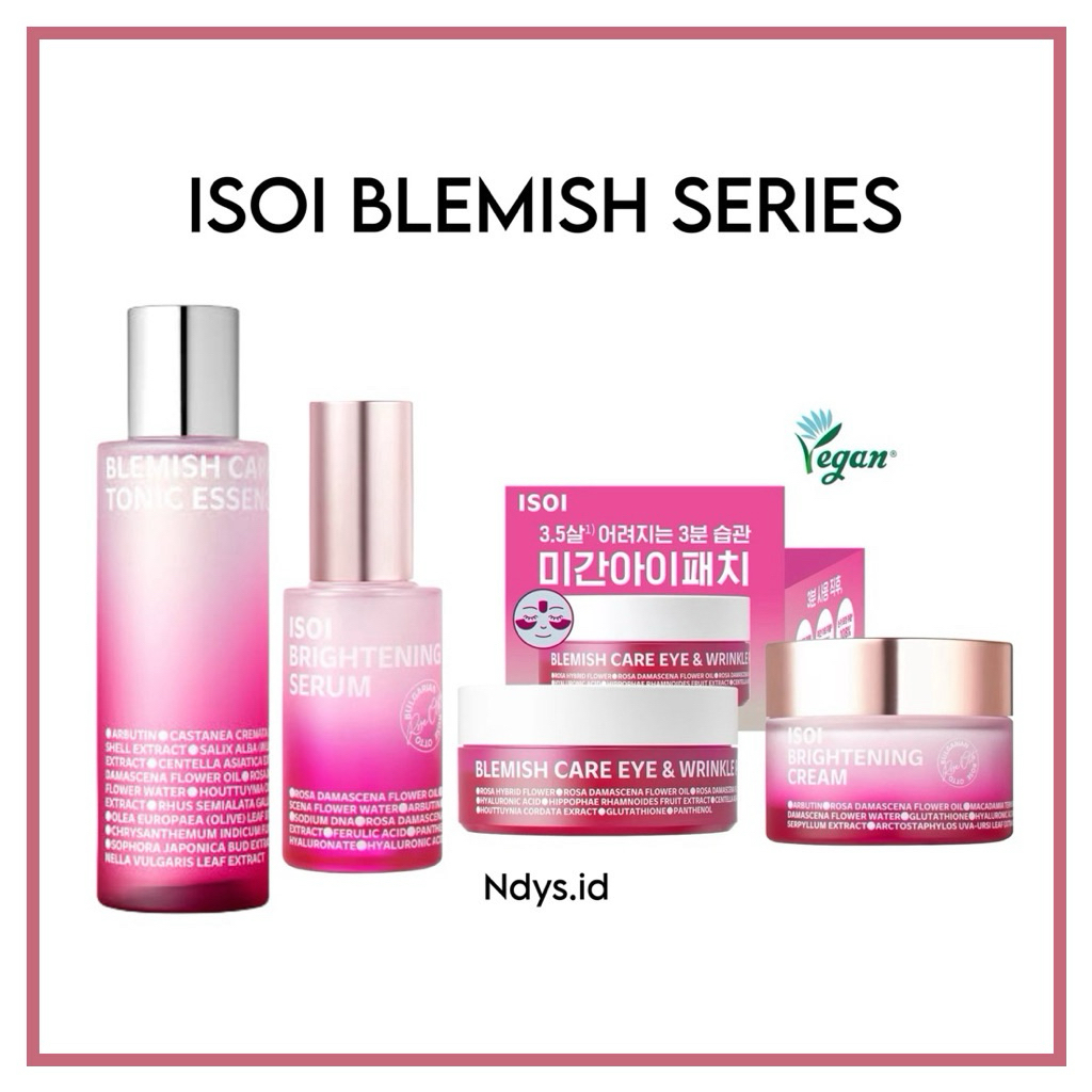 ISOI Bulgarian Rose otto Brightening Serum 35ml /ISOI Brightening Tonic essence 130ml / ISOI Brighte