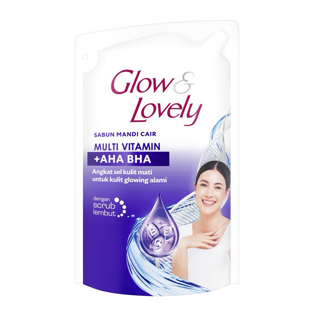 Glow & Lovely Sabun Mandi Cair Multivitamin +AHA BHA 85ml