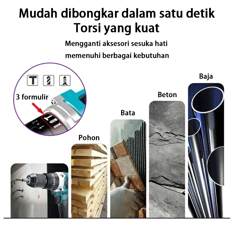 BOSCH Cordless Drill Impact Drill Hand Drill Cordless Impact Screwdriver Drill Hammer Drill
