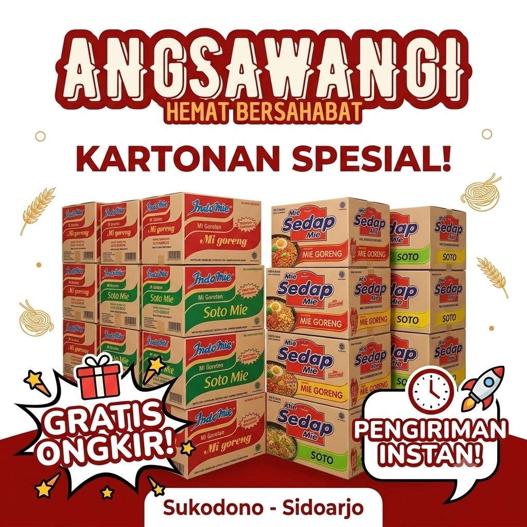 (FULL INSTAN) MIE INSTAN GROSIR KARTONAN