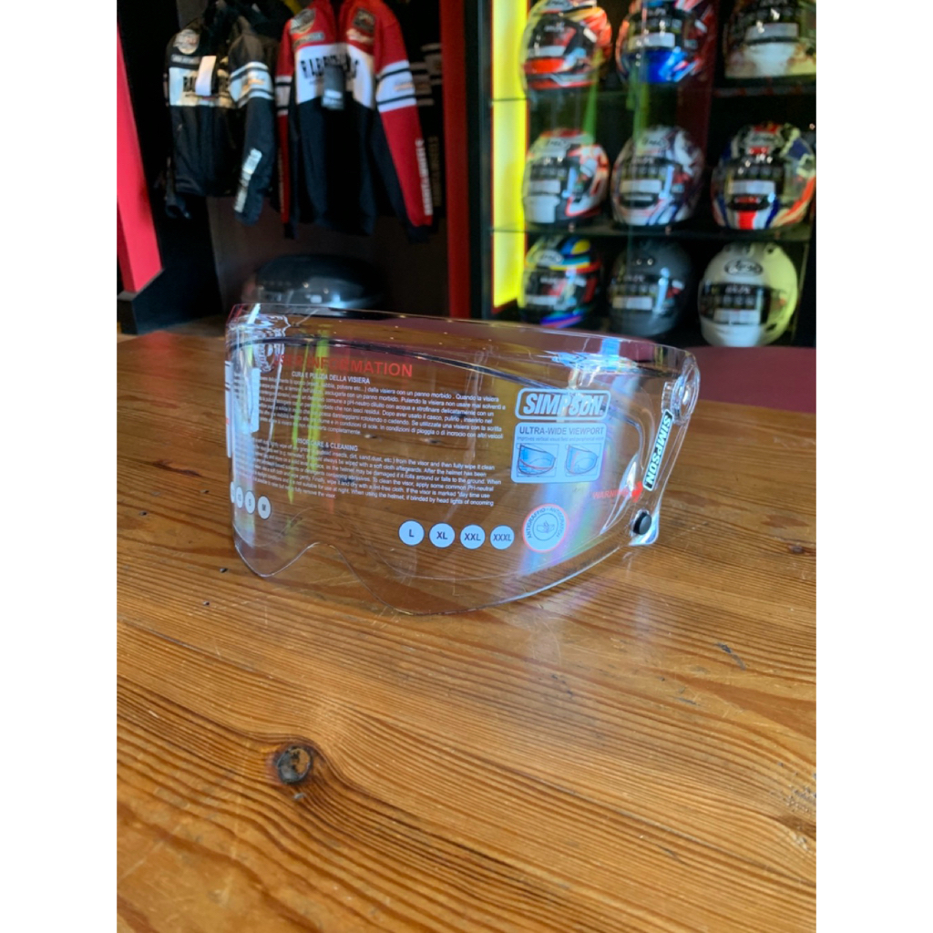 KACA VISOR SIMPSON M30 M 30 PHOTOCHROMIC CLEAR - SMOKE ORIGINAL