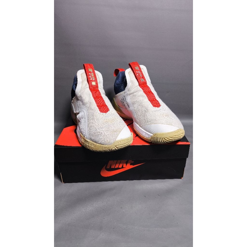 Sepatu basket sneakers casual Nike Lebron Ambassador 11 "Pure Platinum" second bekas